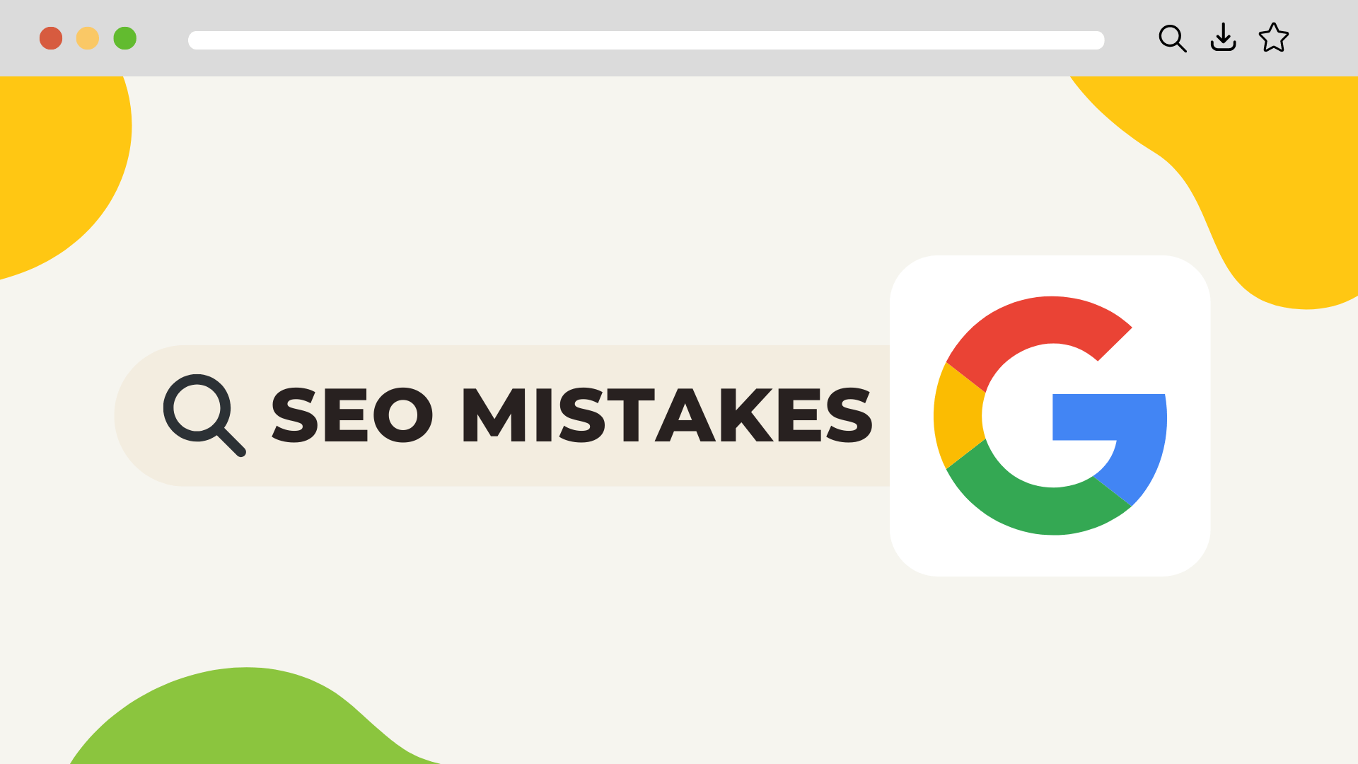 SEO mistakes